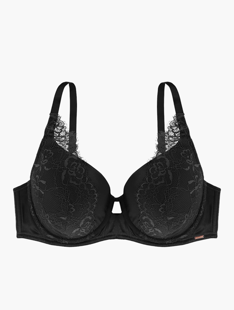 MyRunway | Shop Dorina Black Abelia Demi 3/4 Cup Underwired Bra